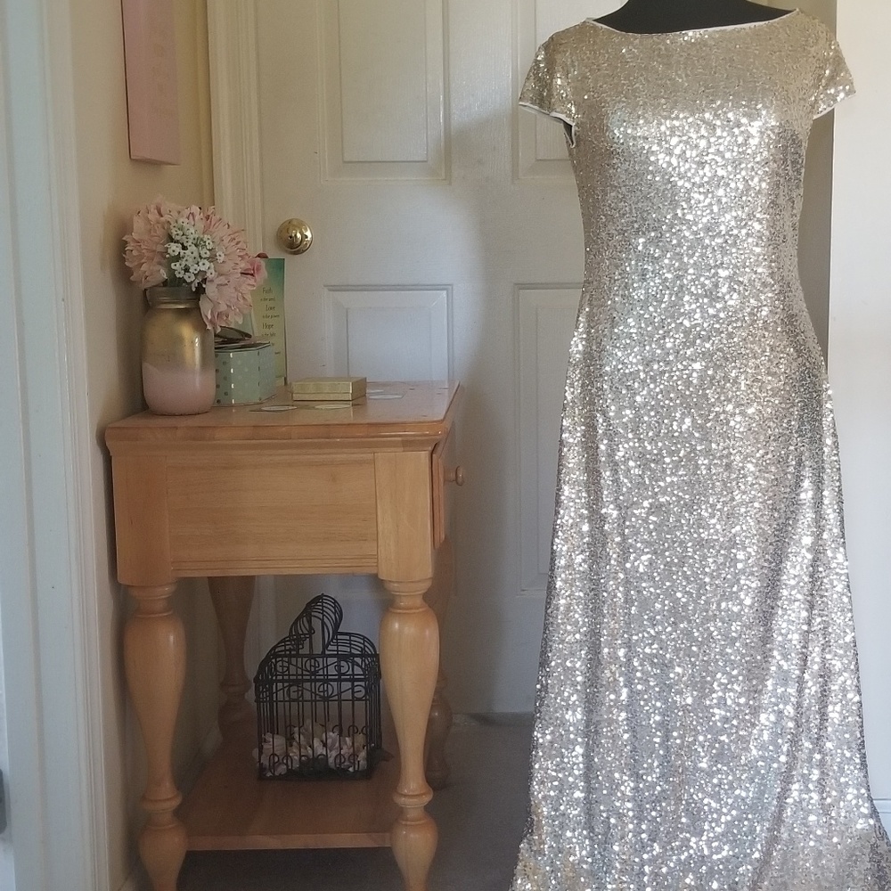 Glam Gold Sequin Dress